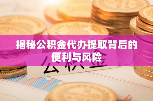 庐阳揭秘公积金代办提取背后的便利与风险