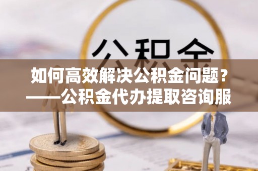 庐阳如何高效解决公积金问题？——公积金代办提取咨询服务指南