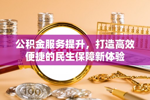 庐阳公积金服务提升，打造高效便捷的民生保障新体验