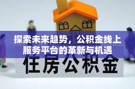 庐阳探索未来趋势，公积金线上服务平台的革新与机遇